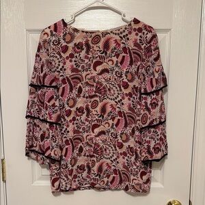 Floral Patterned Women's Top